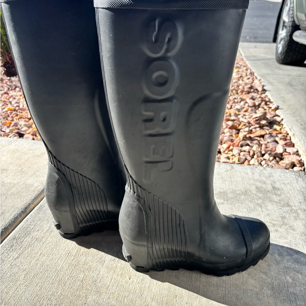 Sorel Women's Black Rain Boots